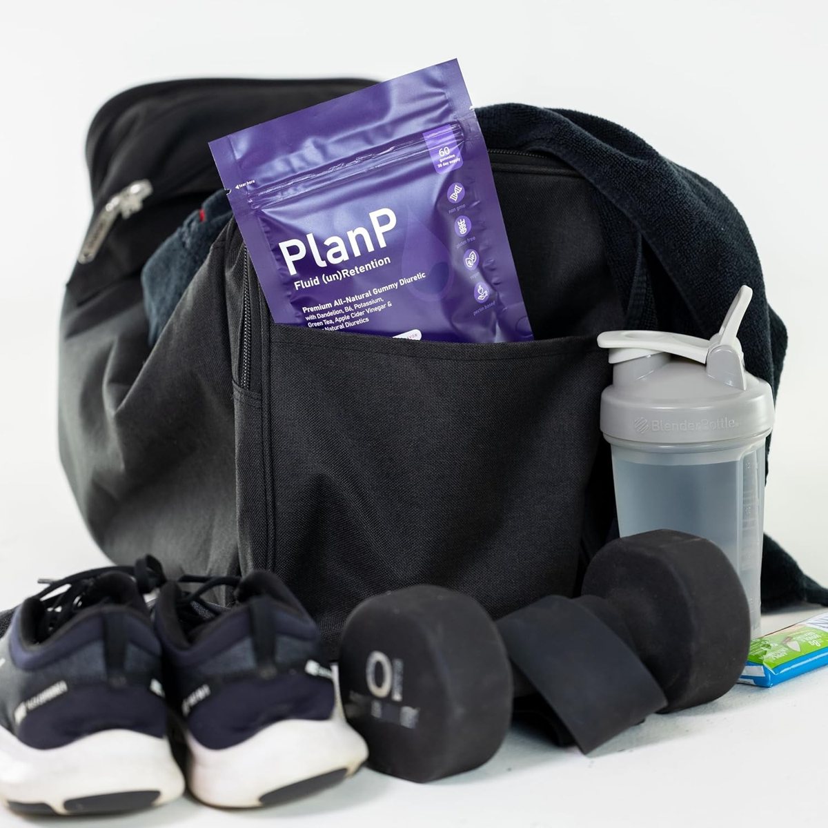 PlanP in a gym bag